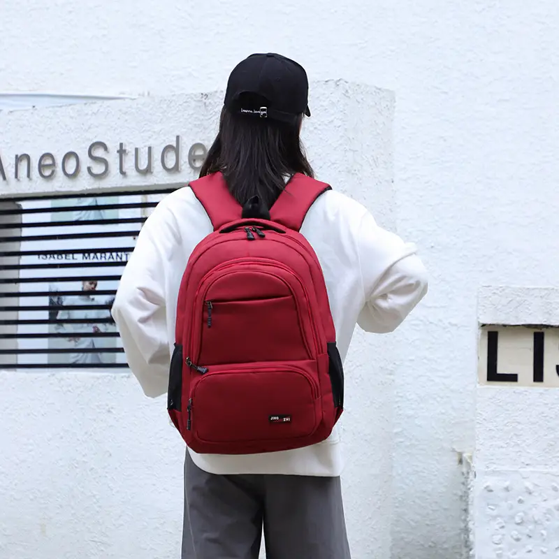 Men's Black Business Backpack with 3 Compartments - Image 12