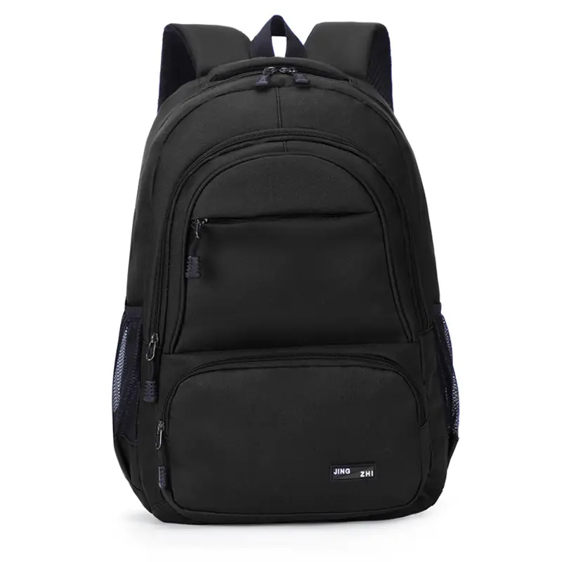 Men's Black Business Backpack with 3 Compartments - Image 3