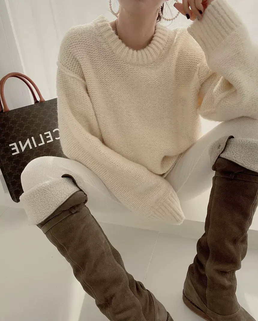Korean Printed Letter Knitted Sweater Women Loose Candy Color — feature 35