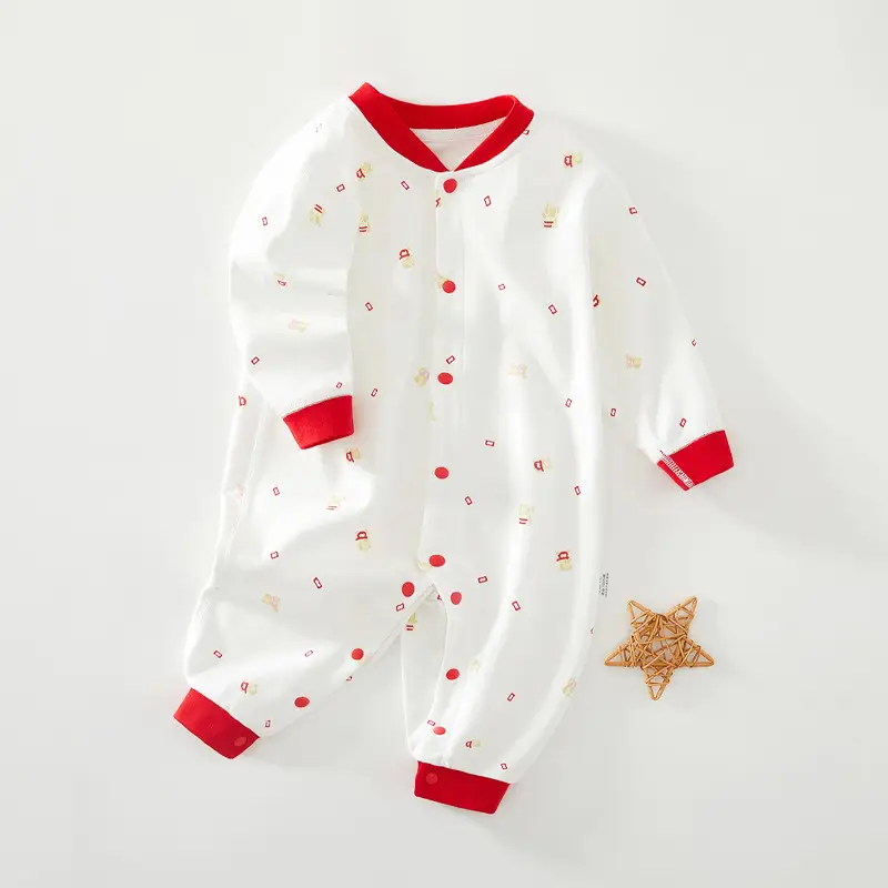 Baby Cotton Long Sleeve Jumpsuit for Boys Girls Spring Autumn - Image 2
