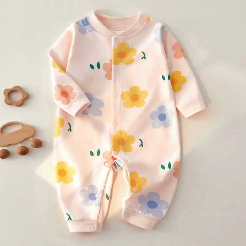 Baby Cotton Long Sleeve Jumpsuit for Boys Girls Spring Autumn - Image 3