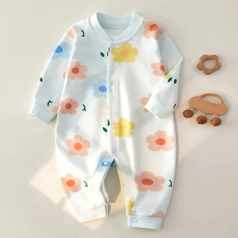 Baby Cotton Long Sleeve Jumpsuit for Boys Girls Spring Autumn - Image 4