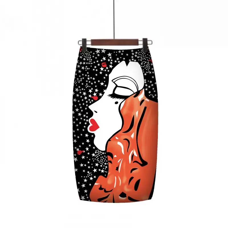 Women's Floral Crop Capri Skirt with White Heels - Image 11