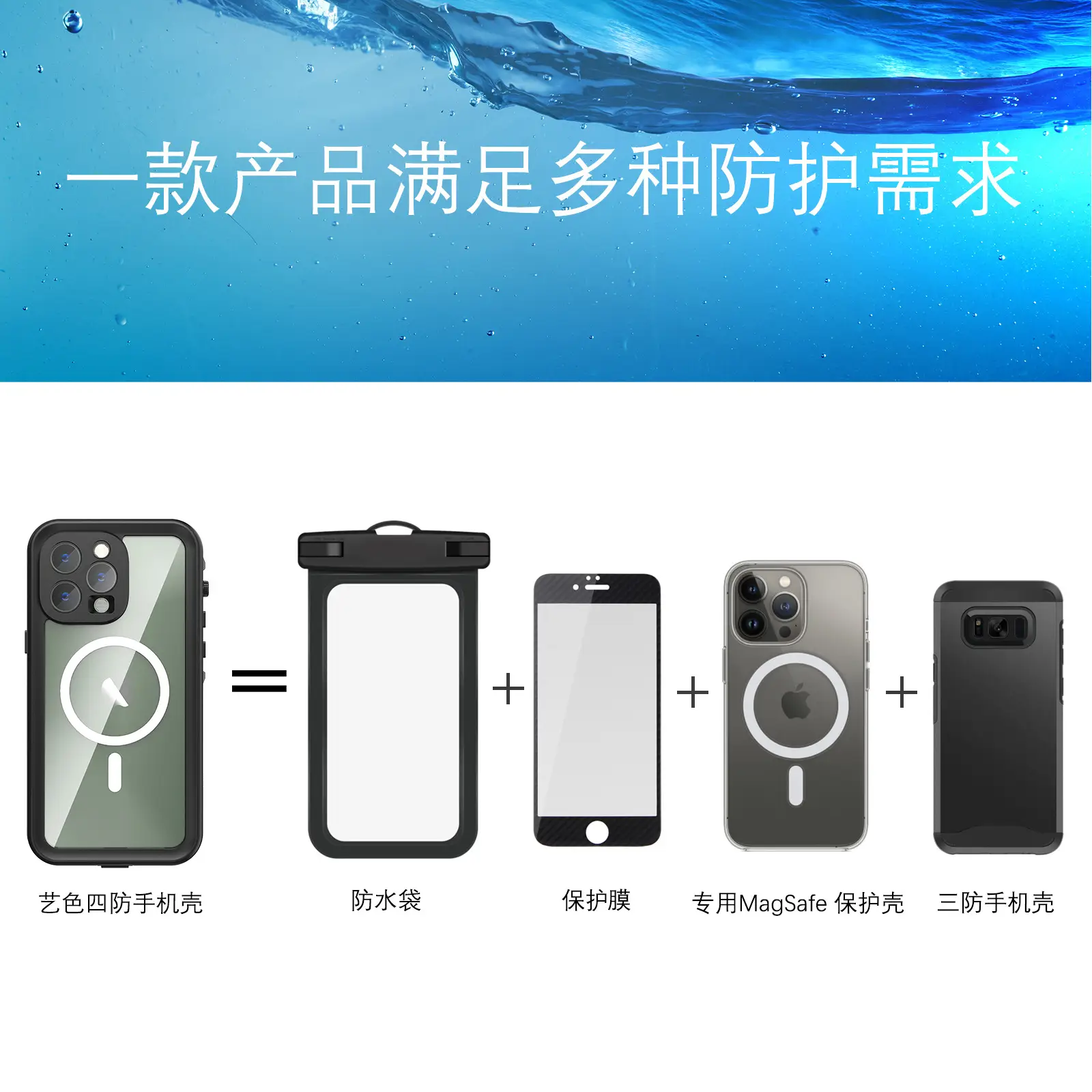 Waterproof Magnetic iPhone Case for 15" — feature 15