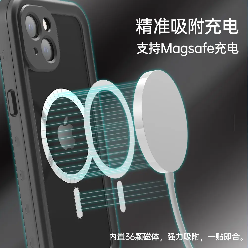 Waterproof Magnetic iPhone Case for 15" — feature 18