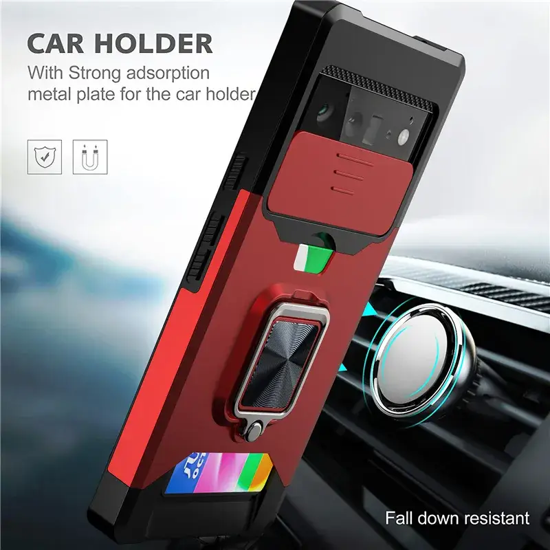 Magnetic Phone Case with Anti-Fall Design