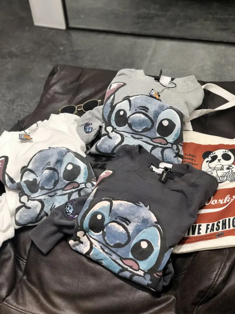 2026 Cotton Cartoon Pullover Sweatshirt Grey Unisex