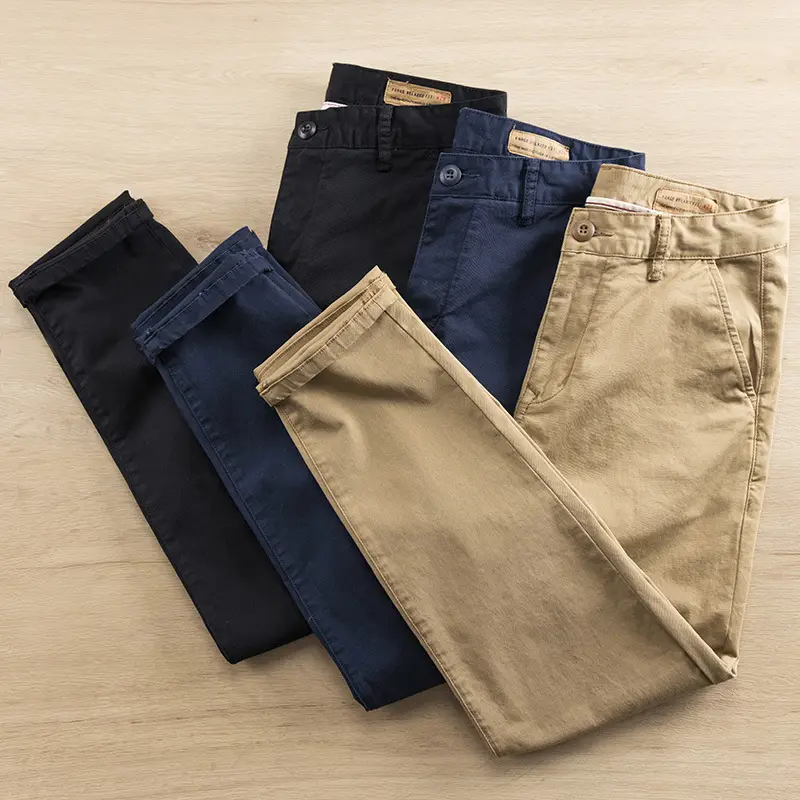 Men's Micro-Stretch Slim Fit Casual Pants Tan