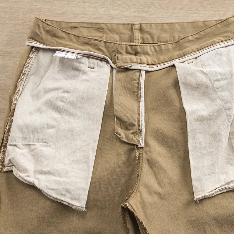 Men's Micro-Stretch Slim Fit Casual Pants Tan — feature 11