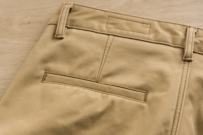 Men's Micro-Stretch Slim Fit Casual Pants Tan — feature 18