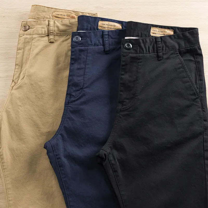 Men's Micro-Stretch Slim Fit Casual Pants Tan — feature 3