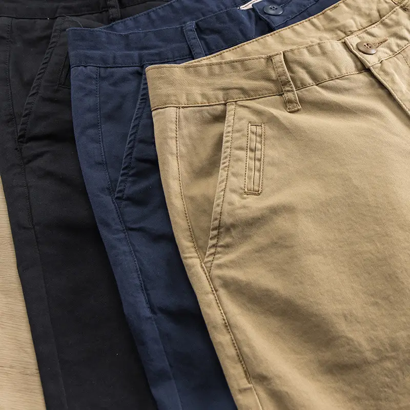 Men's Micro-Stretch Slim Fit Casual Pants Tan — feature 6