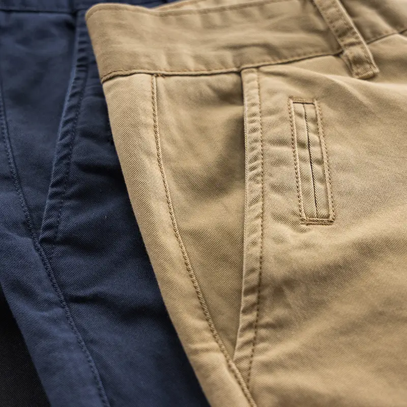 Men's Micro-Stretch Slim Fit Casual Pants Tan — feature 7