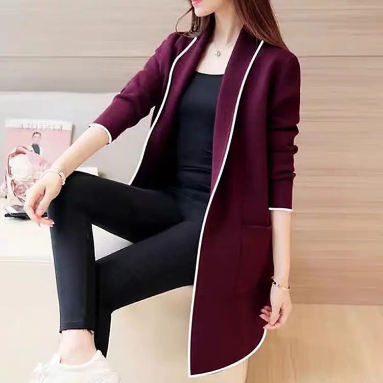 2026 Winter Women's Black Mid-Length Cardigan Jacket — feature 4
