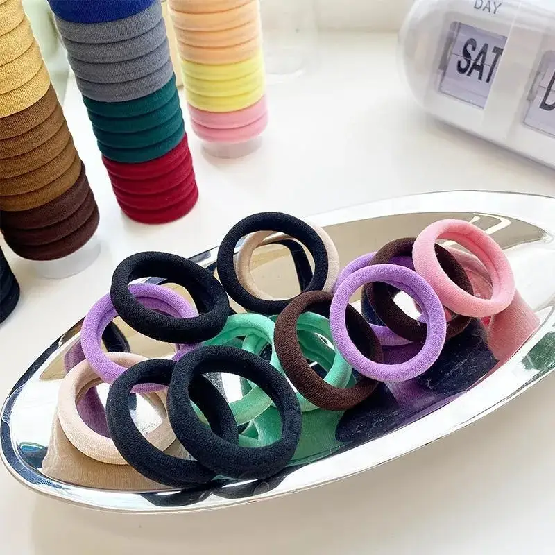 20pcs Coffee Color Hair Rope for Women