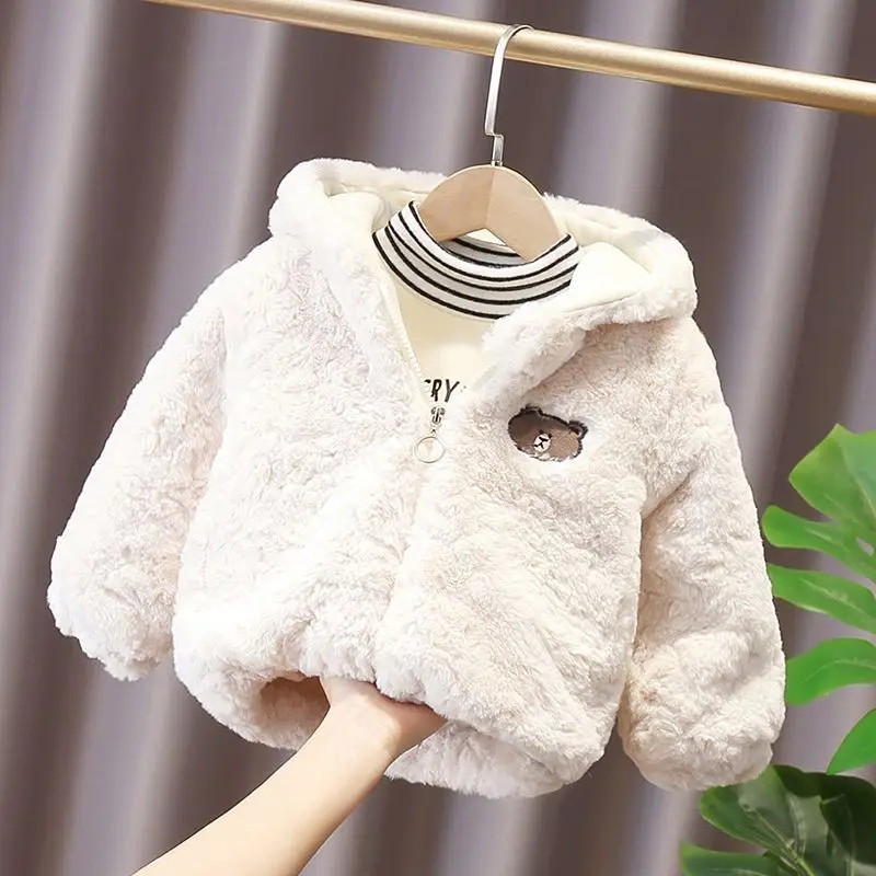 Girls Fleece Coat Winter Western Style Warm Outerwear - Image 4