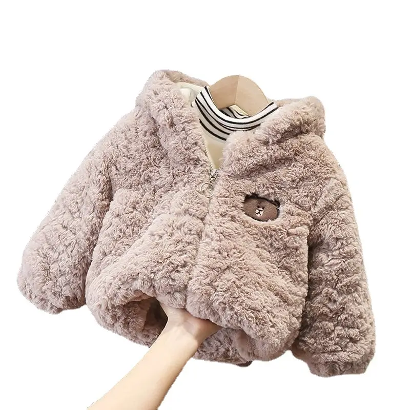 Girls Fleece Coat Winter Western Style Warm Outerwear - Image 5