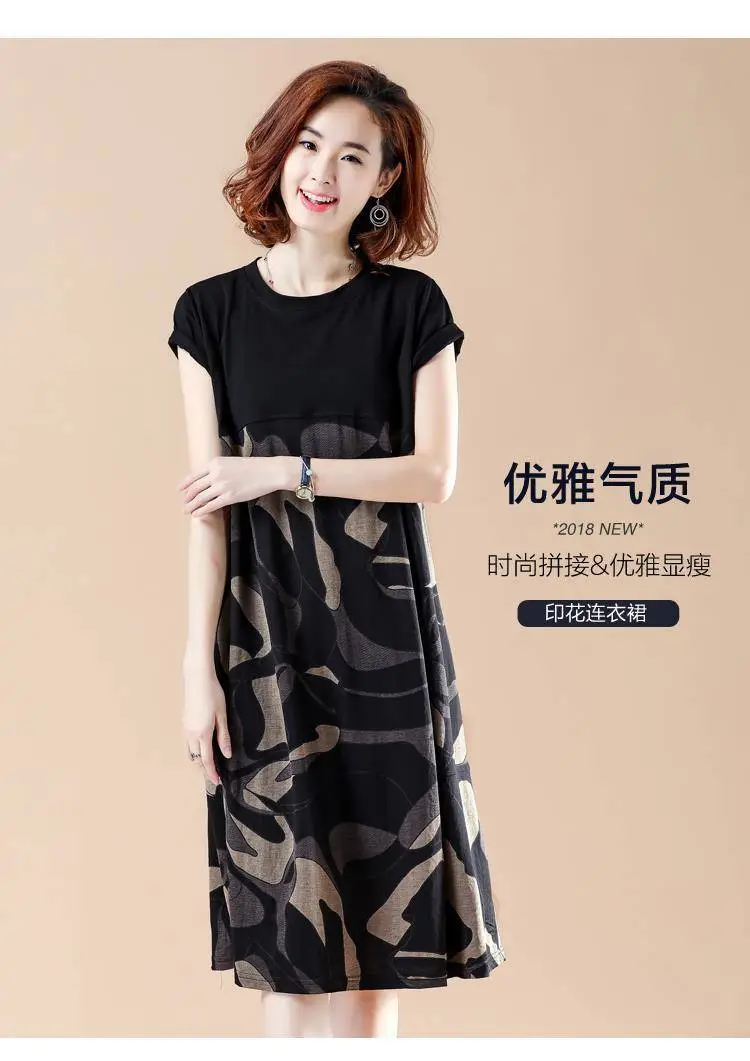 Women Camouflage Printed Mid-Length Dress Large 2021 Summer — feature 1
