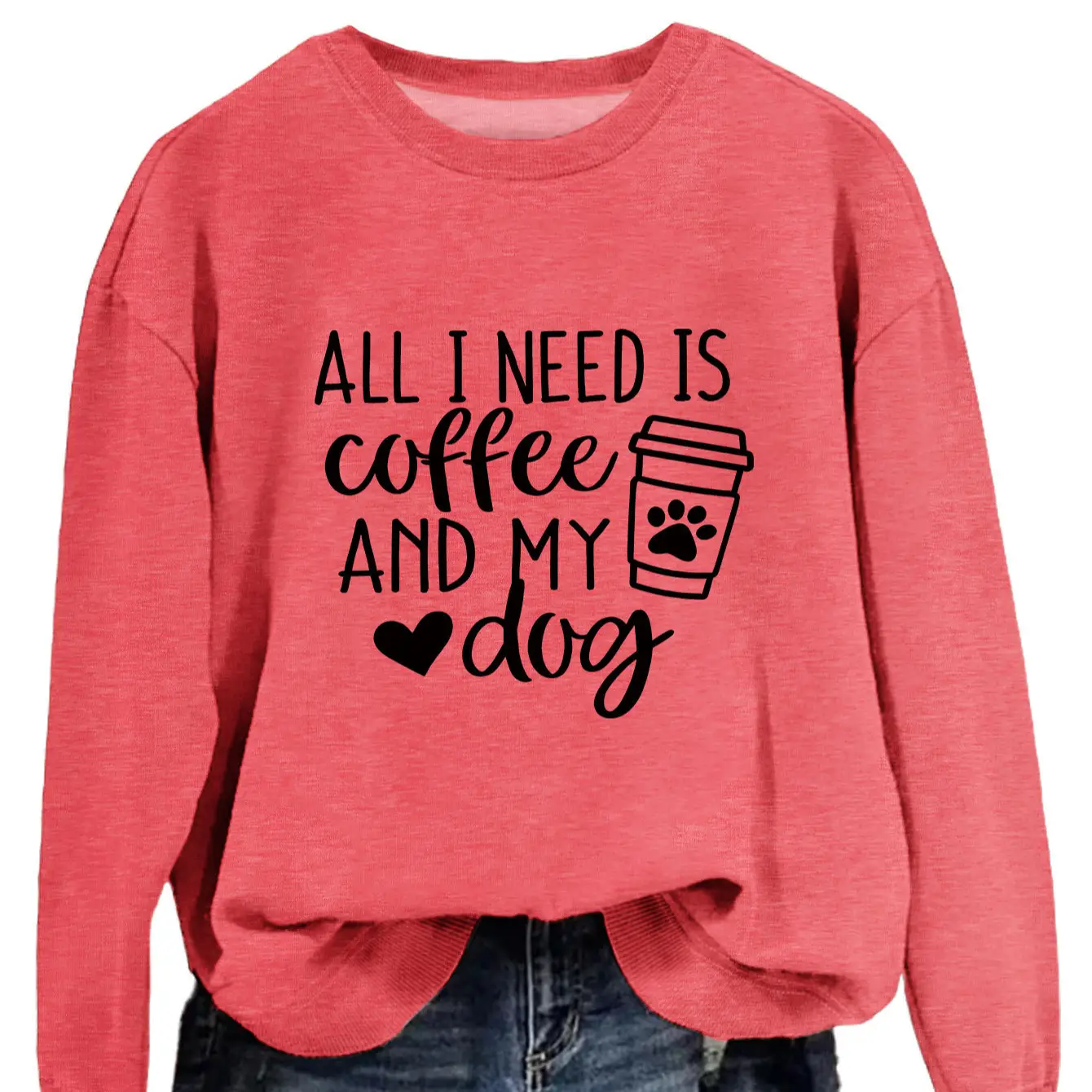 Green Printed Long Sleeve Pullover for Women - Image 24
