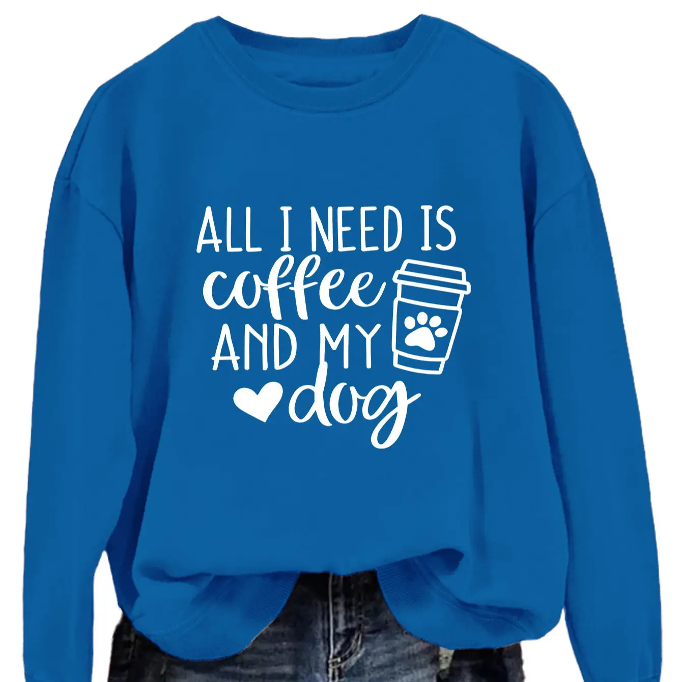Green Printed Long Sleeve Pullover for Women - Image 25