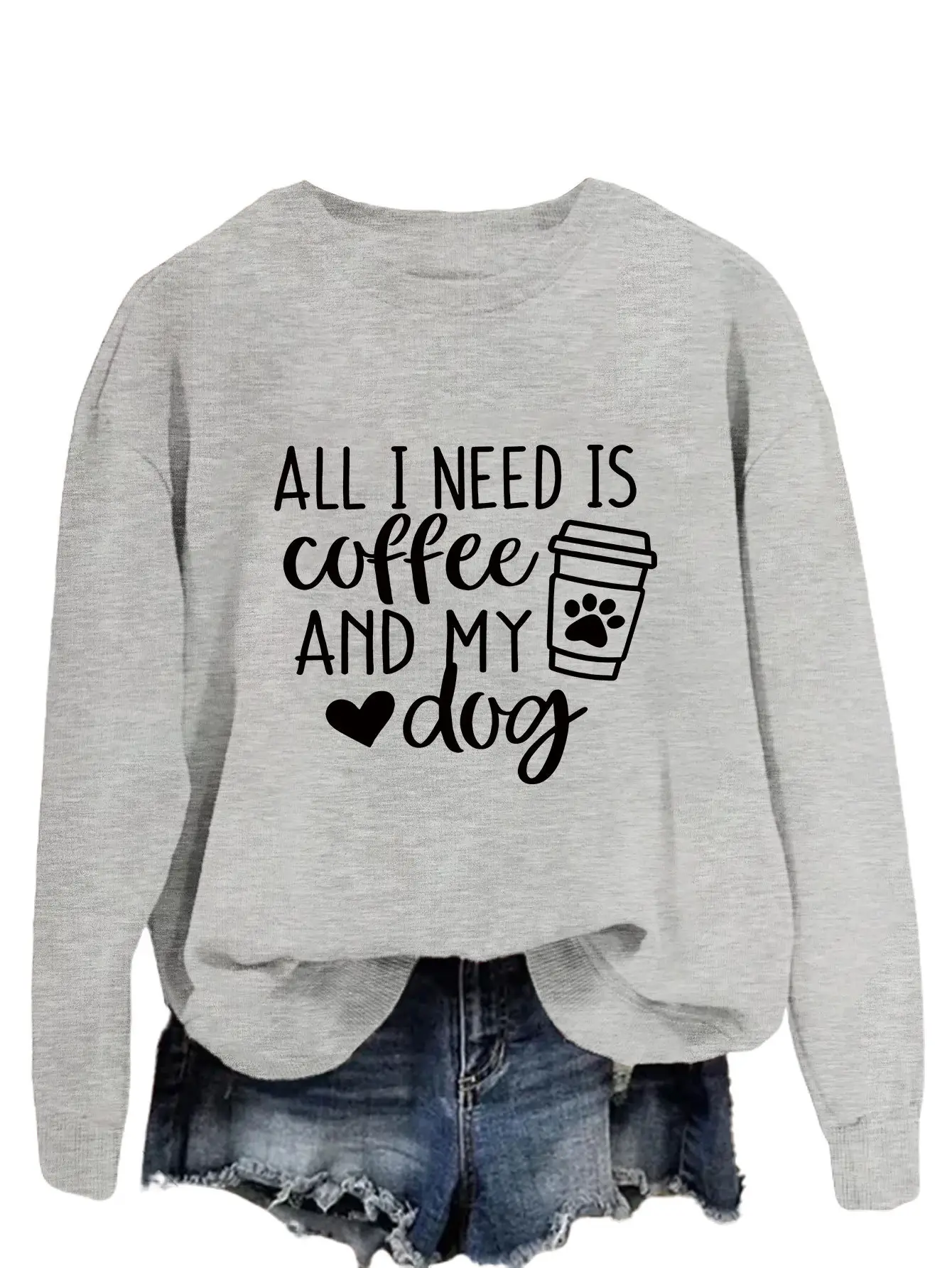 Green Printed Long Sleeve Pullover for Women - Image 10