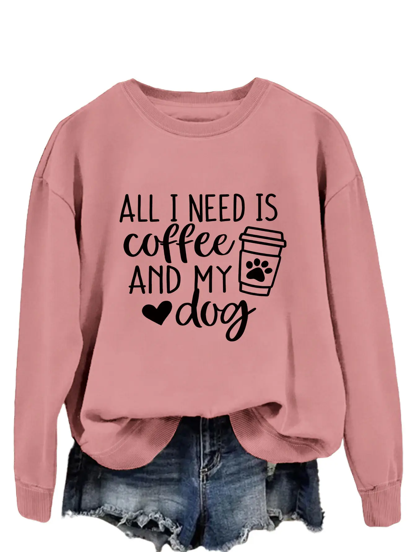 Green Printed Long Sleeve Pullover for Women - Image 13