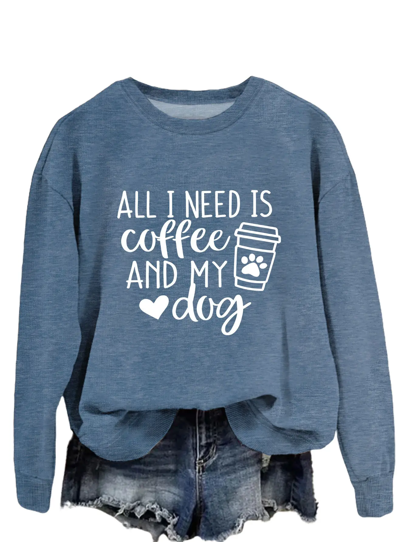 Green Printed Long Sleeve Pullover for Women - Image 17