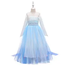 Frozen 2 Anna Elsa Elsa dress Snowflake Print Girls Dress Princess Dress Christmas Performance Dress — feature 7
