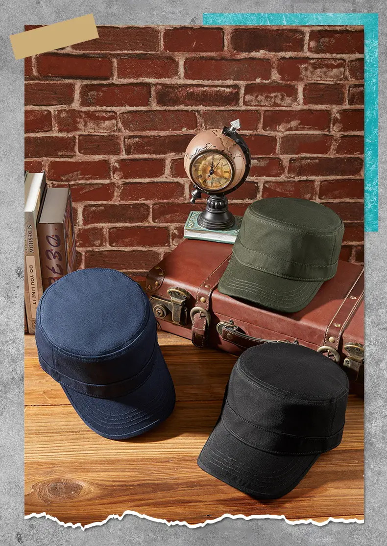 Men Sunshade Cap Cotton Baseball Grey 19CM — feature 11