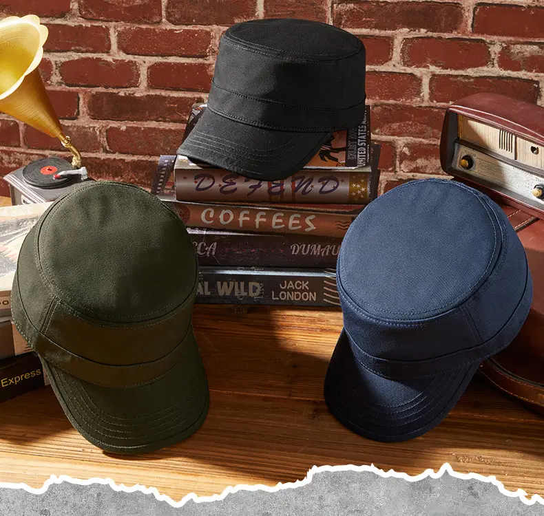 Men Sunshade Cap Cotton Baseball Grey 19CM — feature 18