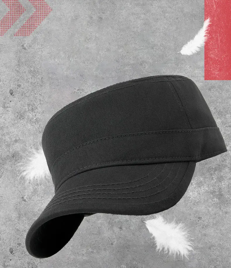 Men Sunshade Cap Cotton Baseball Grey 19CM — feature 20