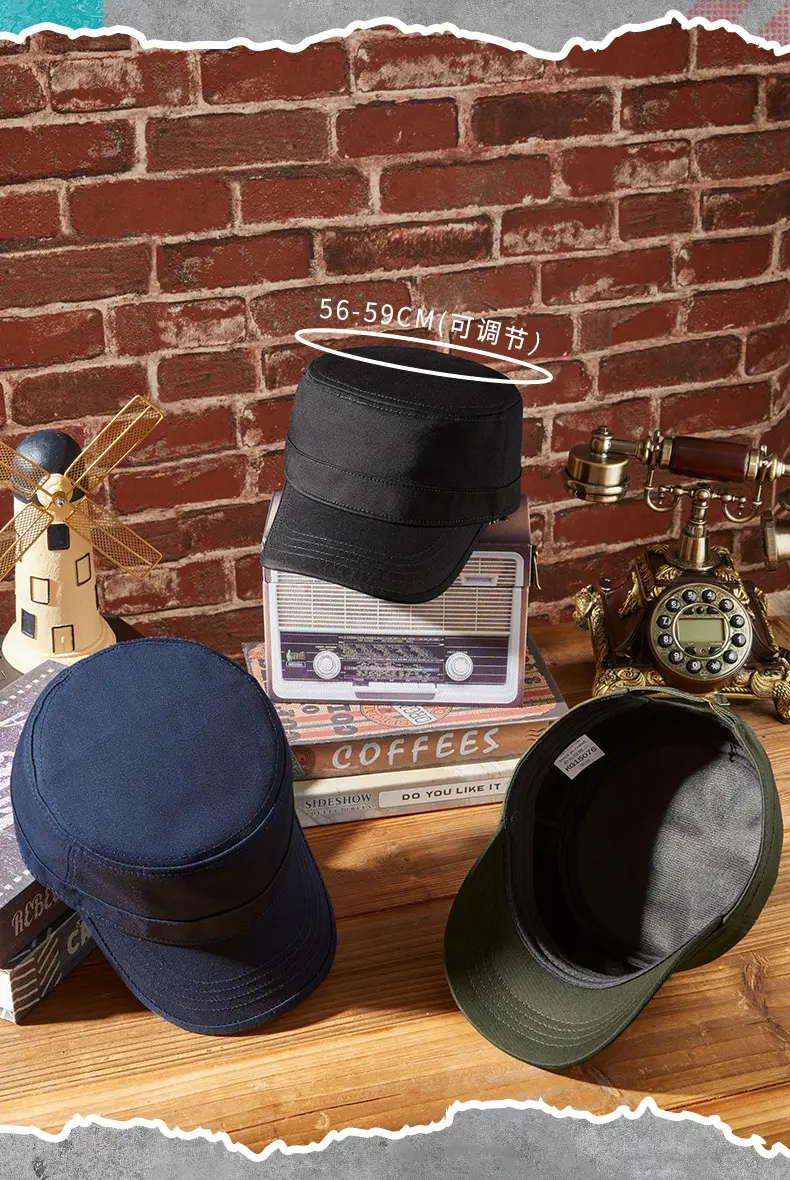 Men Sunshade Cap Cotton Baseball Grey 19CM — feature 25