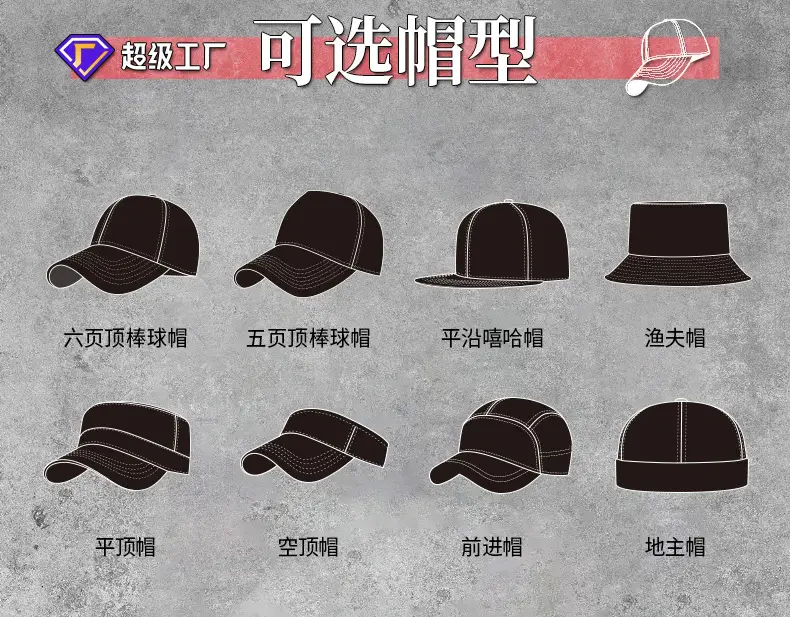 Men Sunshade Cap Cotton Baseball Grey 19CM — feature 34