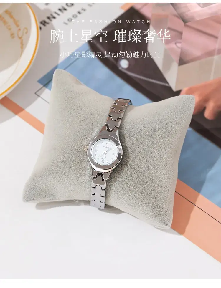 Ladies Silver Chain Watch Green Dial Quartz CHIC Style — feature 3