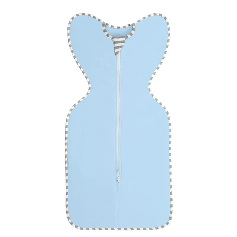 Pink Cotton Baby Swaddle Suit with Zippers - Image 12