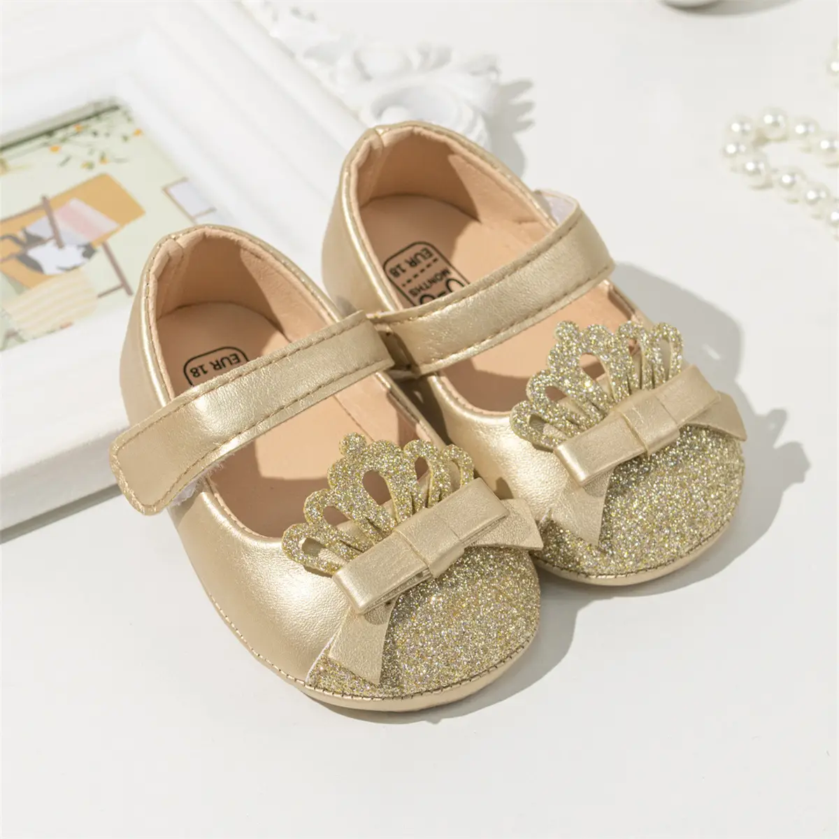 Cross-Border Baby Shoes with Sequins & Soft Sole — feature 8