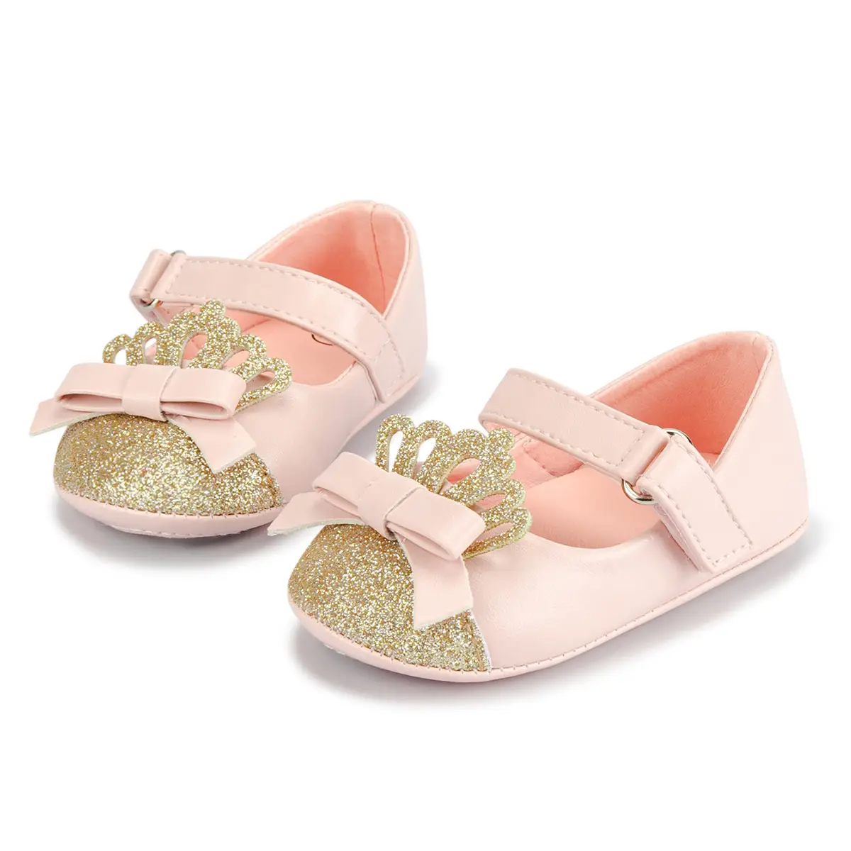 Cross-Border Baby Shoes with Sequins & Soft Sole - Image 3