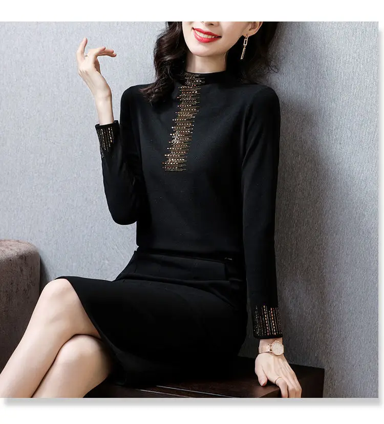 Women's 2025 Thermal Fleece Shirt with Rhinestone Embroidery — feature 12