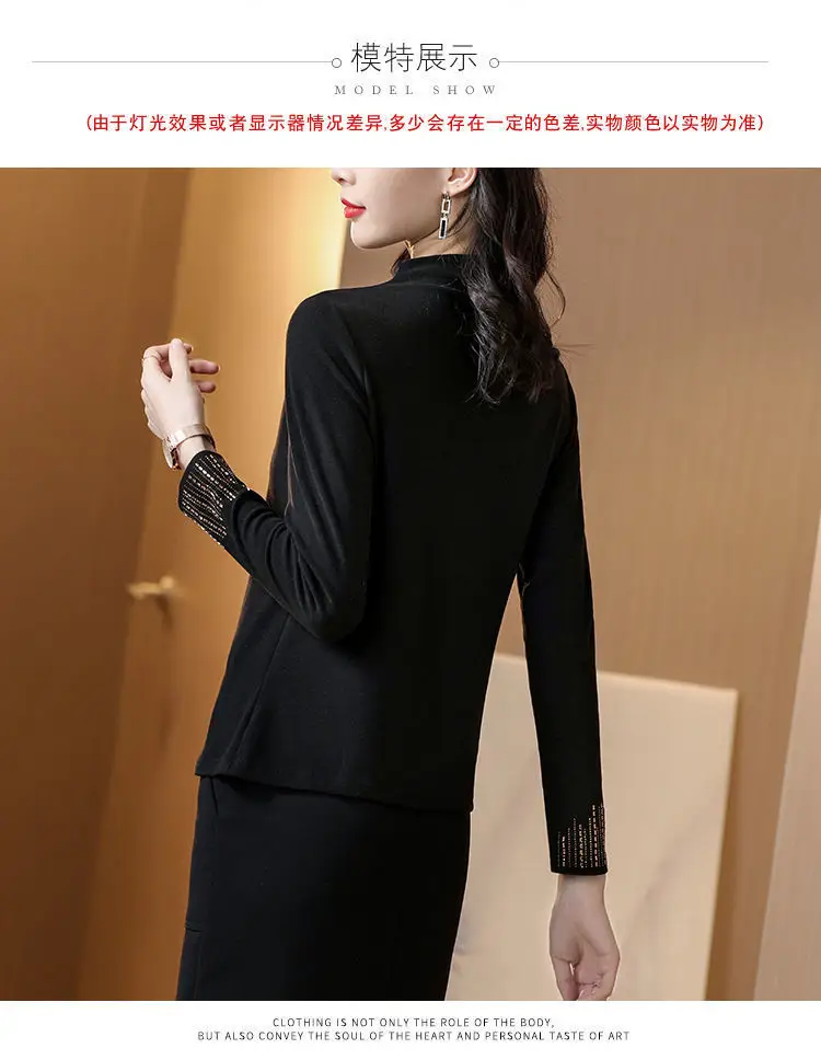 Women's 2025 Thermal Fleece Shirt with Rhinestone Embroidery — feature 8