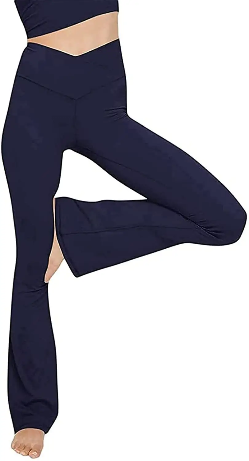 2021 High Waist Slim Pure Color Casual Pants Blue - Image 11