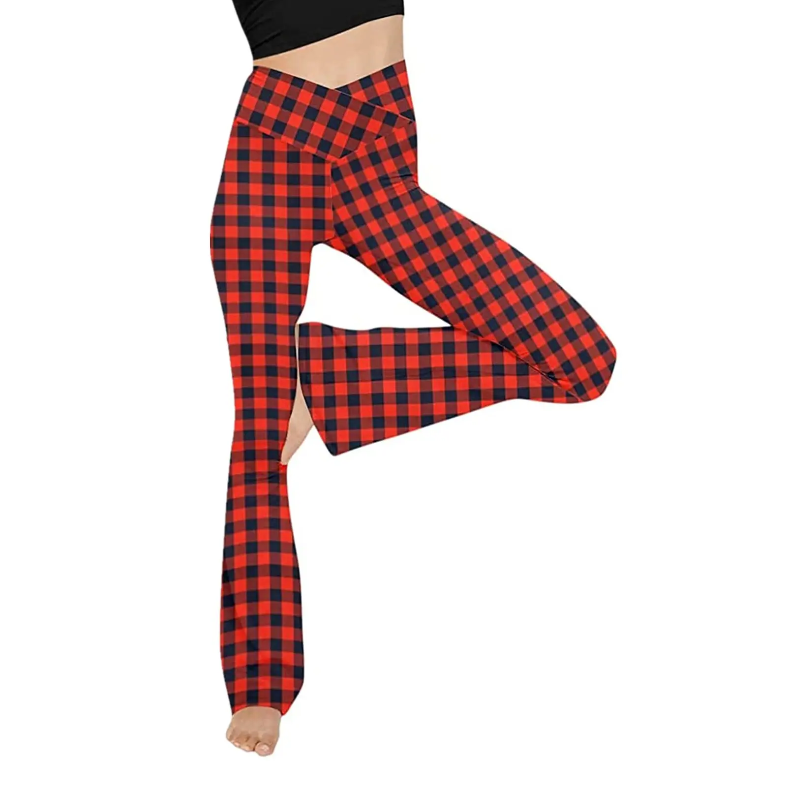 2021 High Waist Slim Pure Color Casual Pants Blue - Image 35