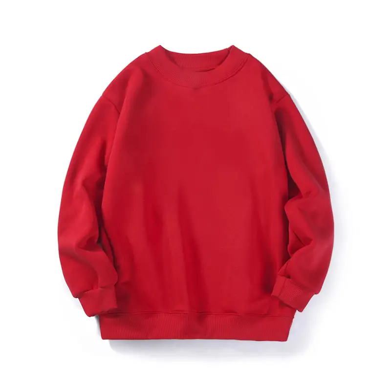 Kids Fleece Sweatshirt Green Mid Size High Collar
