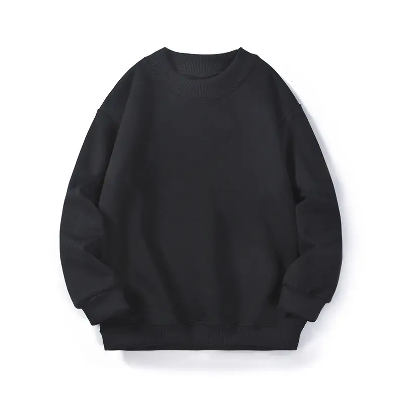 Kids Fleece Sweatshirt Green Mid Size High Collar