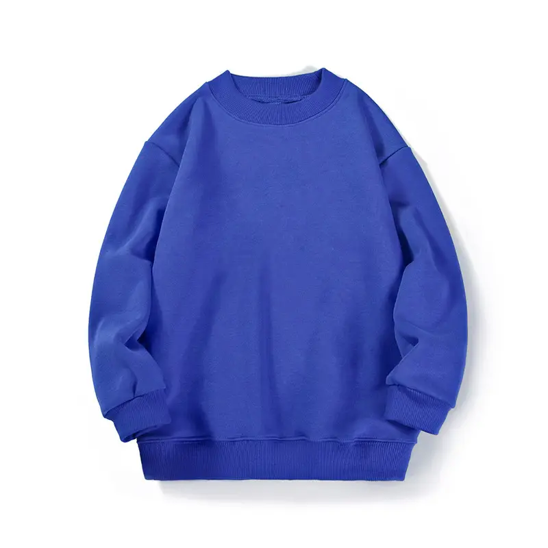 Kids Fleece Sweatshirt Green Mid Size High Collar
