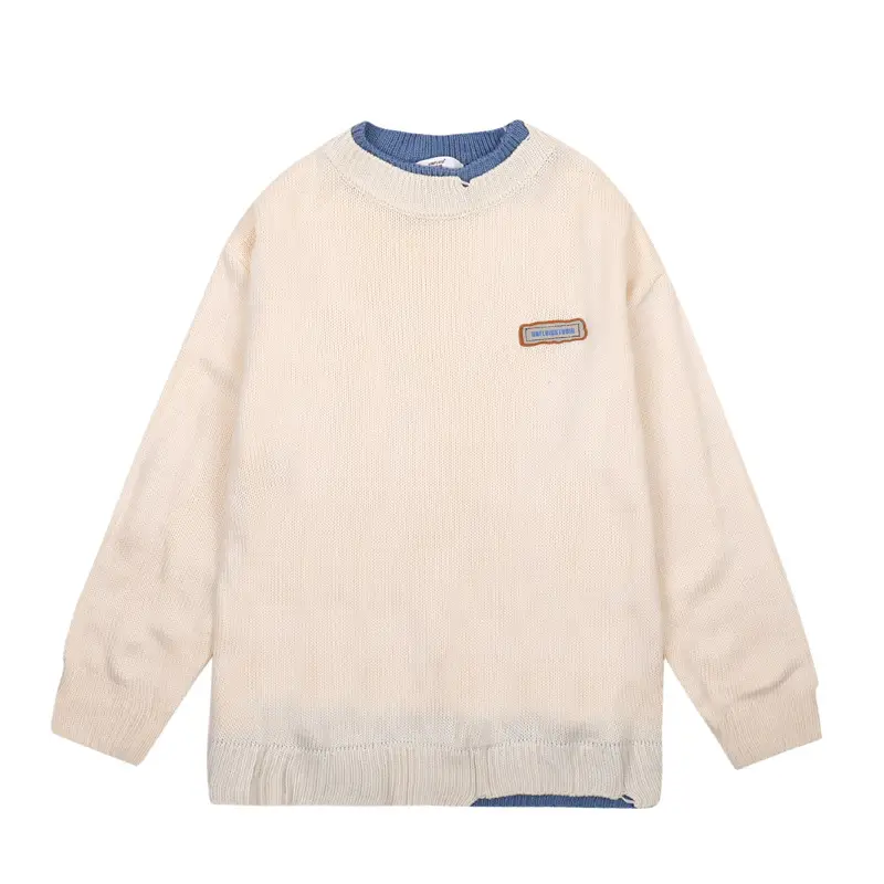 Japanese Style White Knit Sweater for Women - Image 9