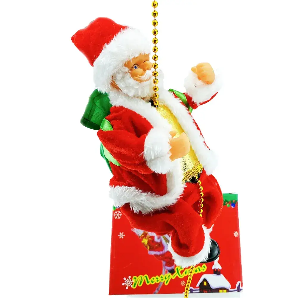 Santa Claus Electric Climbing Ladder with Chain & Beads