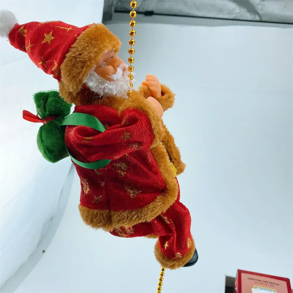 Santa Claus Electric Climbing Ladder with Chain & Beads