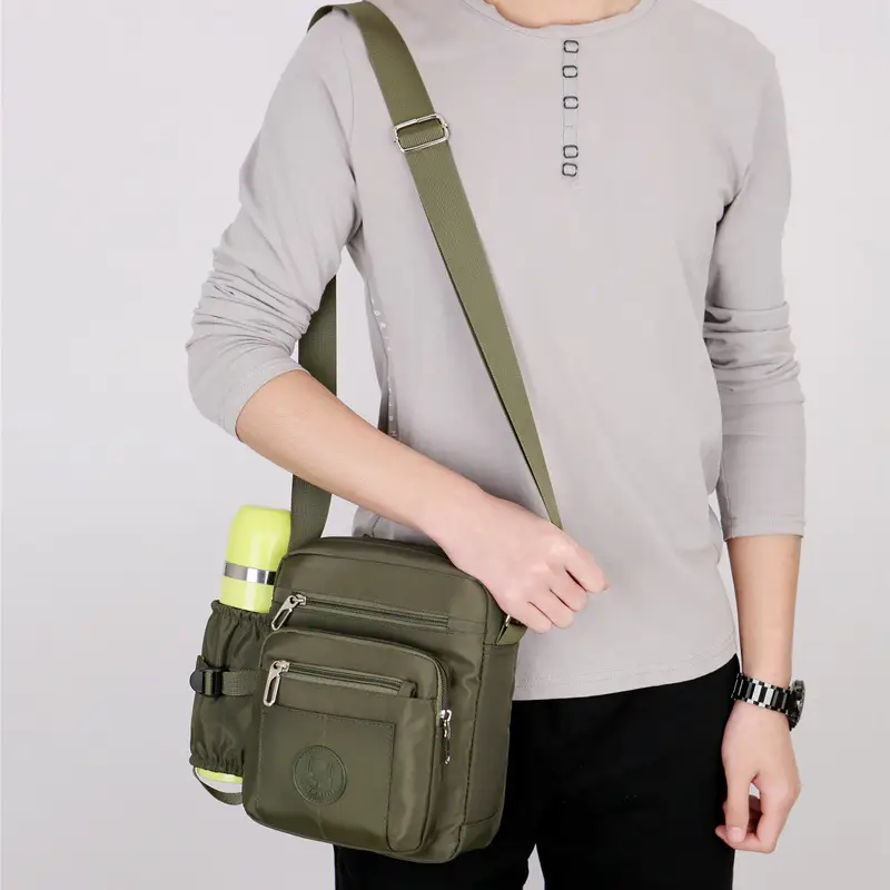 New Men's Water-Proof Nylon Crossbody Bag Large Capacity - Image 6