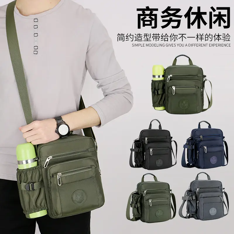 New Men's Water-Proof Nylon Crossbody Bag Large Capacity - Image 7