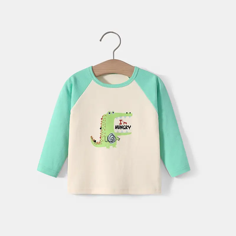 Baby Cotton Long Sleeve T-Shirt Red Cream Little Cow Print - Image 11